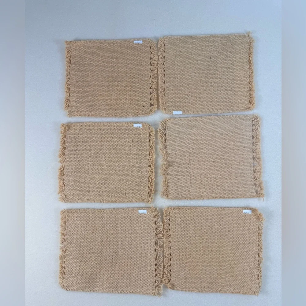Native-Inspired Woven Coaster Set of 6— Multi Color